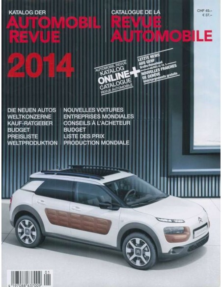 2015 AUTOMOBIL REVUE YEARBOOK GERMAN FRENCH