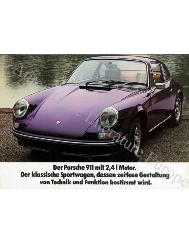 1973 PORSCHE 911 BROCHURE DUITS