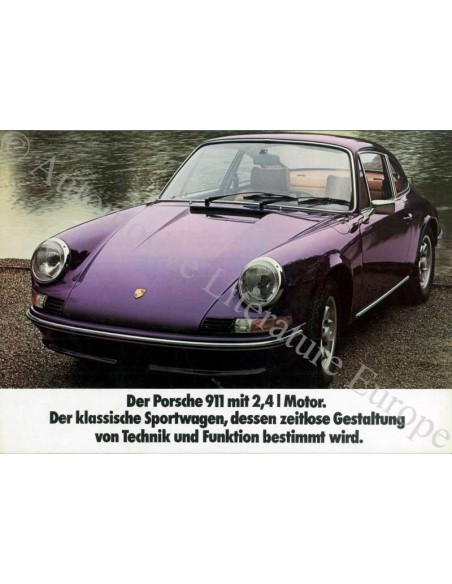 1973 PORSCHE 911 BROCHURE DUITS