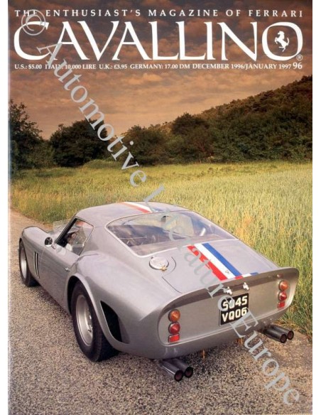 1996/1997 FERRARI CAVALLINO MAGAZIN USA 96