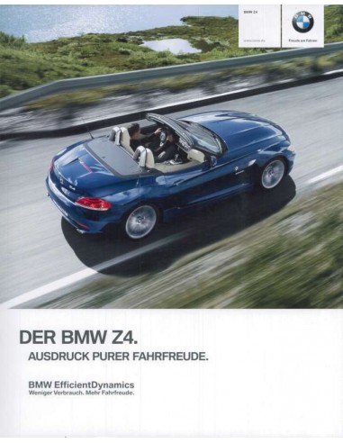 2011 BMW Z4 ROADSTER BROCHURE DUITS