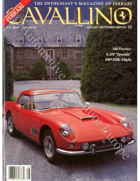 1989 FERRARI CAVALLINO MAGAZINE USA 52