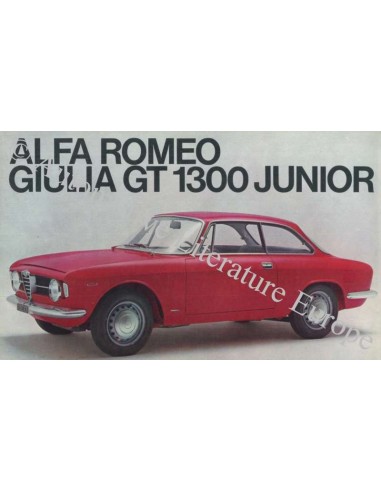1969 ALFA ROMEO GT 1300 JUNIOR BROCHURE ITALIAN