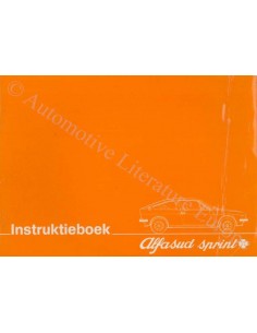 1976 ALFA ROMEO ALFASUD SPRINT INSTRUCTIEBOEKJE NEDERLANDS