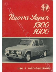 1974 ALFA ROMEO GIULIA NUOVA SUPER 1300 1600 INSTRUCTIEBOEKJE ITALIAANS