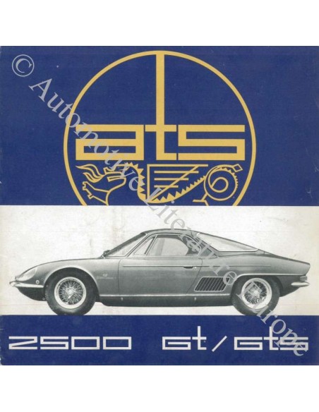 1963 ATS 2500 GT / GTS BROCHURE ITALIAN