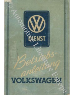 1952 VOLKSWAGEN KEVER INSTRUCTIEBOEKJE NEDERLANDS