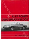 1971 ALFA ROMEO SPIDER 2000 VELOCE INSTRUCTIEBOEKJE ITALIAANS
