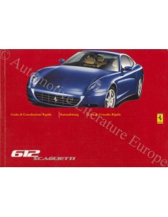 2004 FERRARI 612 SCAGLIETTI VERKORTE HANDLEIDING 1997/03