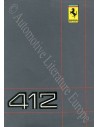 1986 FERRARI 412 INSTRUCTIEBOEKJE 417/86