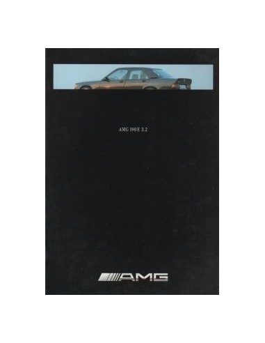 1991 MERCEDES BENZ 190E 3.2 AMG BROCHURE DUITS