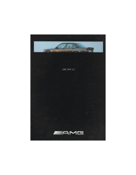 1991 MERCEDES BENZ 190E 3.2 AMG BROCHURE DUITS