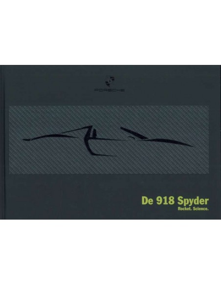 2015 PORSCHE 918 SPYDER HARDCOVER PROSPEKT NIEDERLÄNDISCH