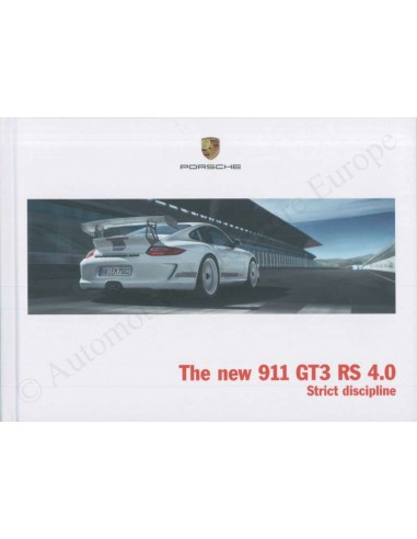 2011 PORSCHE 911 GT3 RS 4.0 HARDCOVER BROCHURE DUITS