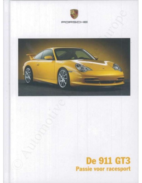 2003 PORSCHE 911 GT3 HARDCOVER PROSPEKT NIEDERLÄNDISCH