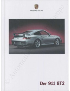 2002 PORSCHE 911 GT2 HARDCOVER BROCHURE GERMAN