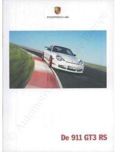 2004 PORSCHE 911 GT3 RS BROCHURE DUTCH