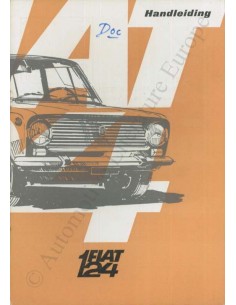 1966 FIAT 124 INSTRUCTIEBOEKJE NEDERLANDS
