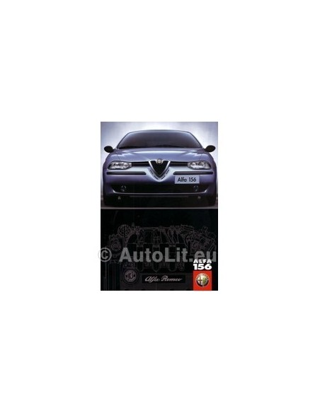 1999 ALFA ROMEO 156 BROCHURE DUITS