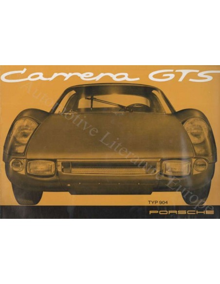1966 PORSCHE 904 CARRERA GTS PROSPEKT DEUTSCH 
