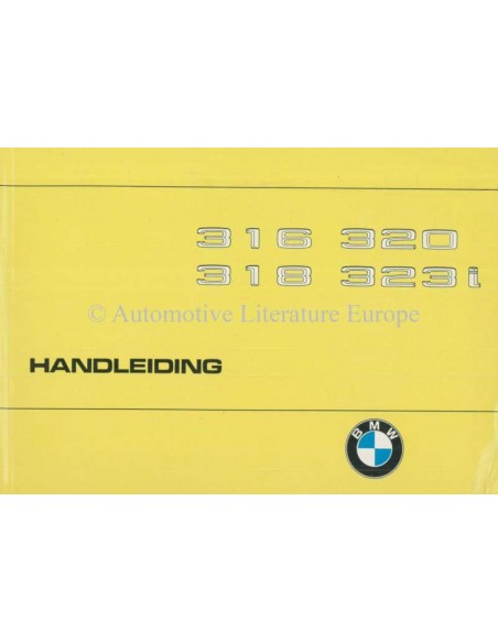 1978 BMW 3 SERIES OWNER'S MANUAL DUTCH