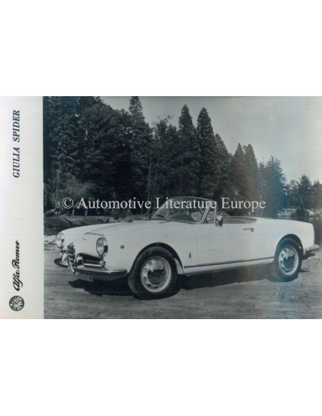 1962 ALFA ROMEO GIULIA SPIDER PRESSEBILD