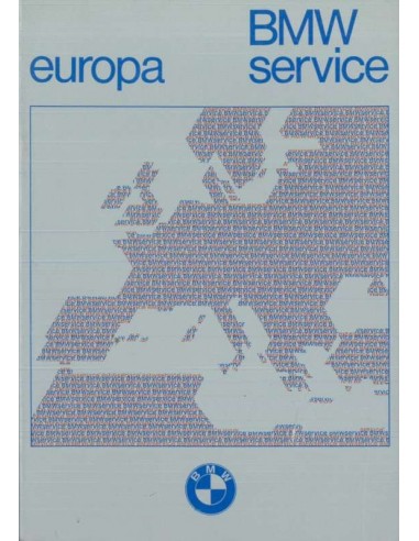 1977 BMW SERVICE DIRECTORY EUROPE HANDBOOK