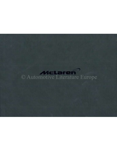 2015 MCLAREN 650S / 675LT HARDCOVER BETRIEBANLEITUNG ENGLISCH