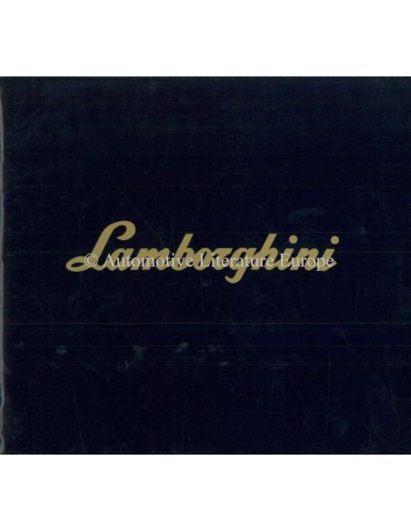 1985 LAMBORGHINI COUNTACH LP5000 QUATTROVALVOLE BROCHURE