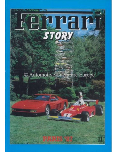 1987 FERRARI STORY PARIS MAGAZINE 11 ENGLISH / ITALIAN