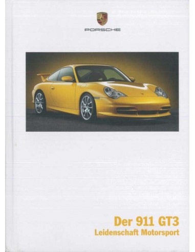 2003 PORSCHE 911 GT3 HARDCOVER BROCHURE GERMAN