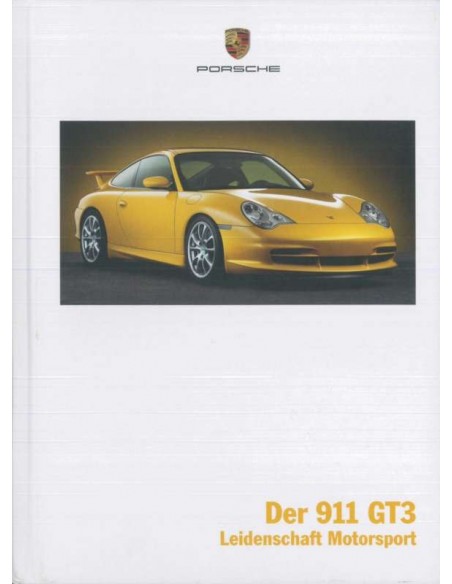 2003 PORSCHE 911 GT3 HARDCOVER BROCHURE GERMAN