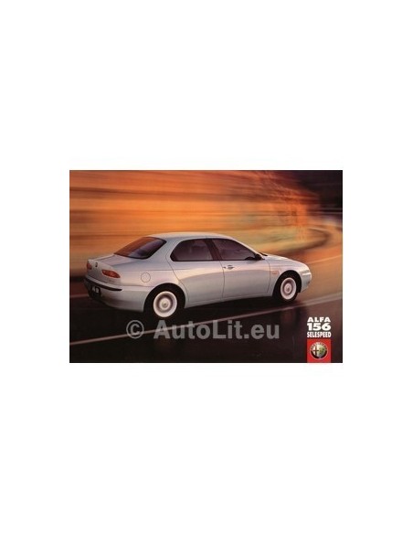 1999 ALFA ROMEO 156 2.0 SELESPEED LEAFLET NEDERLANDS