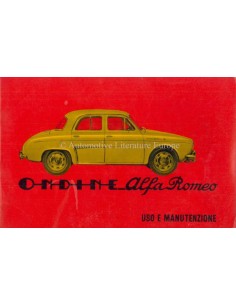 1960 ALFA ROMEO ONDINE OWNERS MANUAL HANDBOOK ITALIAN