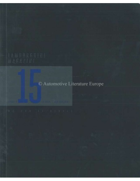2014 LAMBORGHINI MAGAZIN BLUE SIDERIS 15 ENGLISCH