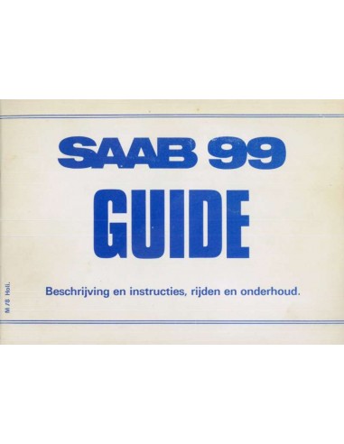 1978 SAAB 99 INSTRUCTIEBOEKJE NEDERLANDS