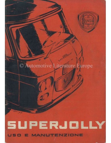 1963 LANCIA SUPERJOLLY OWNERS MANUAL ITALIAN