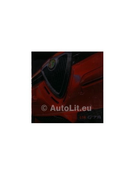 2002 ALFA ROMEO 156 + SPORTWAGON GTA BROCHURE DUITS
