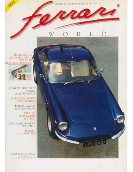 1991 FERRARI WORLD MAGAZINE 11 ITALIAN