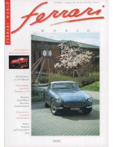 1994 FERRARI WORLD MAGAZIN 12 DEUTSCH