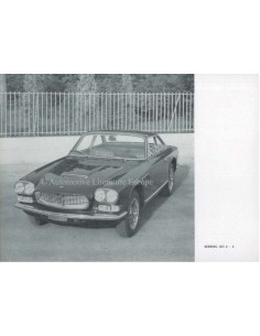 1964 MASERATI SEBRING COUPE 2+2 BROCHURE 2