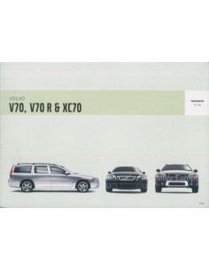 2005 VOLVO V70 R & XC70 INSTRUCTIEBOEKJE NEDERLANDS