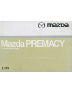 1999 MAZDA PREMACY OWNERS MANUAL DUTCH
