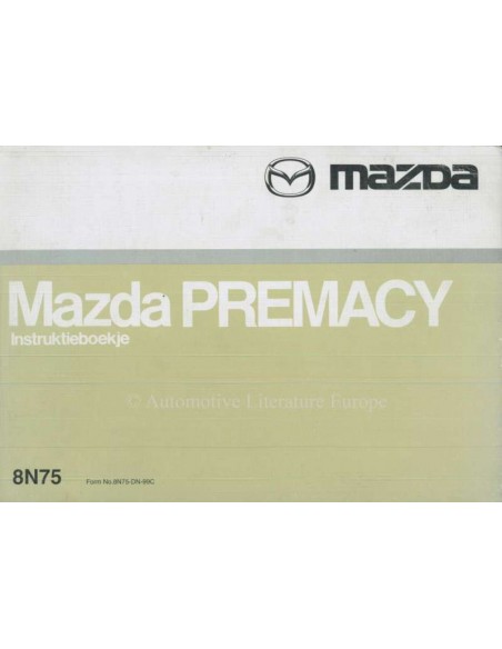 1999 MAZDA PREMACY OWNERS MANUAL DUTCH