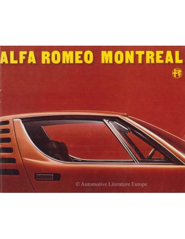 1973 ALFA ROMEO MONTREAL BROCHURE NEDERLANDS