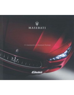 2017 MASERATI GHIBLI BROCHURE ENGELS