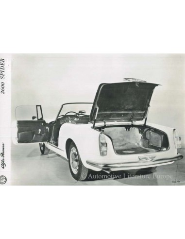 1963 ALFA ROMEO 2600 SPYDER PERSFOTO