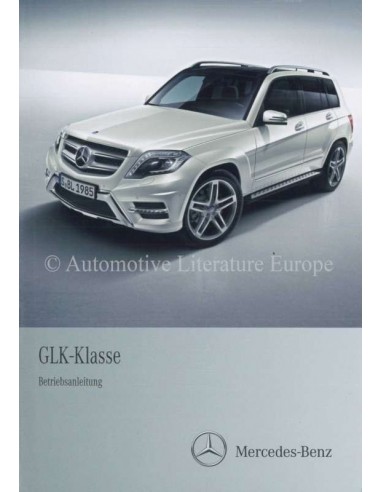 2012 MERCEDES BENZ GLK KLASSE BETRIEBSANLEITUNG DEUTSCH