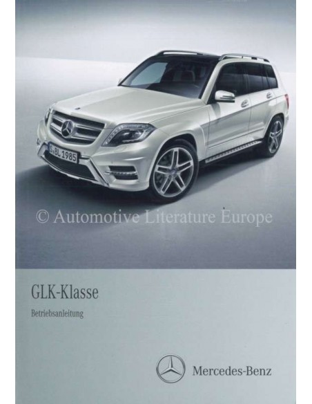 2012 MERCEDES BENZ GLK KLASSE INSTRUCTIEBOEKJE DUITS