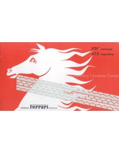 1955 FERRARI 250 EUROPA 375 AMERICA BROCHURE ITALIAN